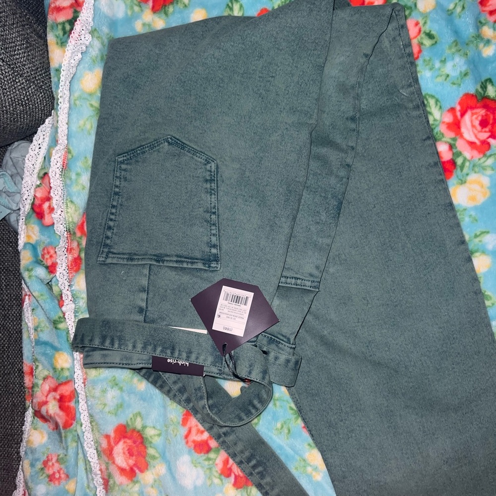 Teal Trousers